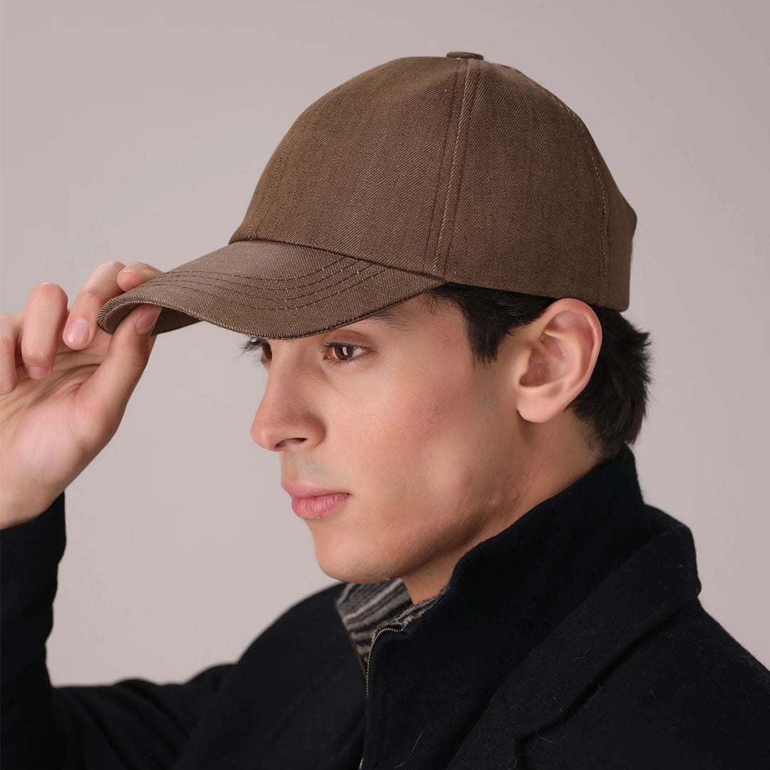 Brown Cotton Classic Cap