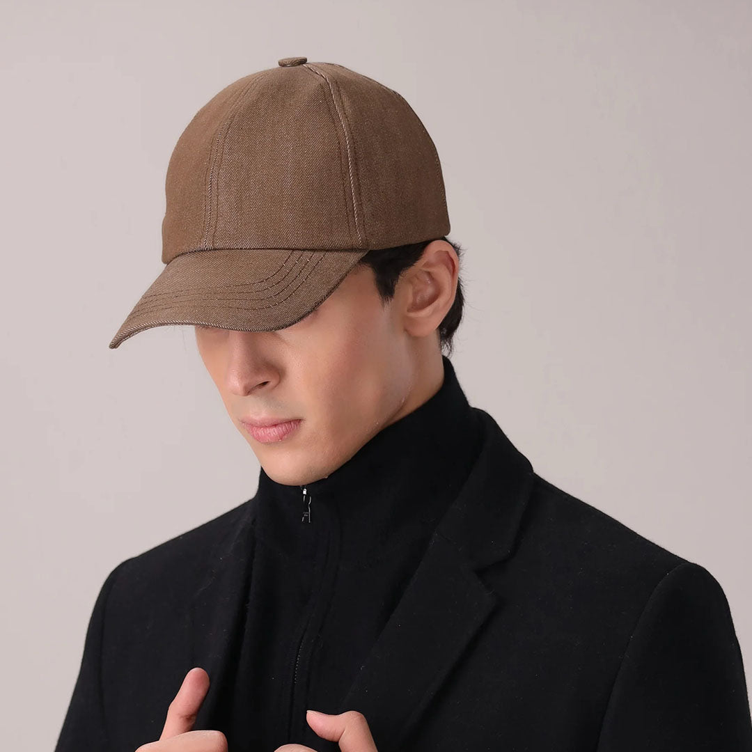 Brown Cotton Classic Cap